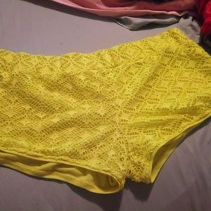 Neon yellow/green swim shorts